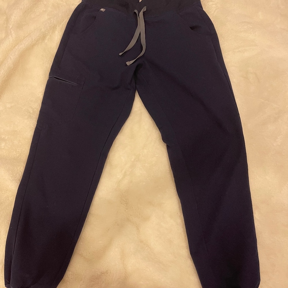Figs Zamora navy blue joggers